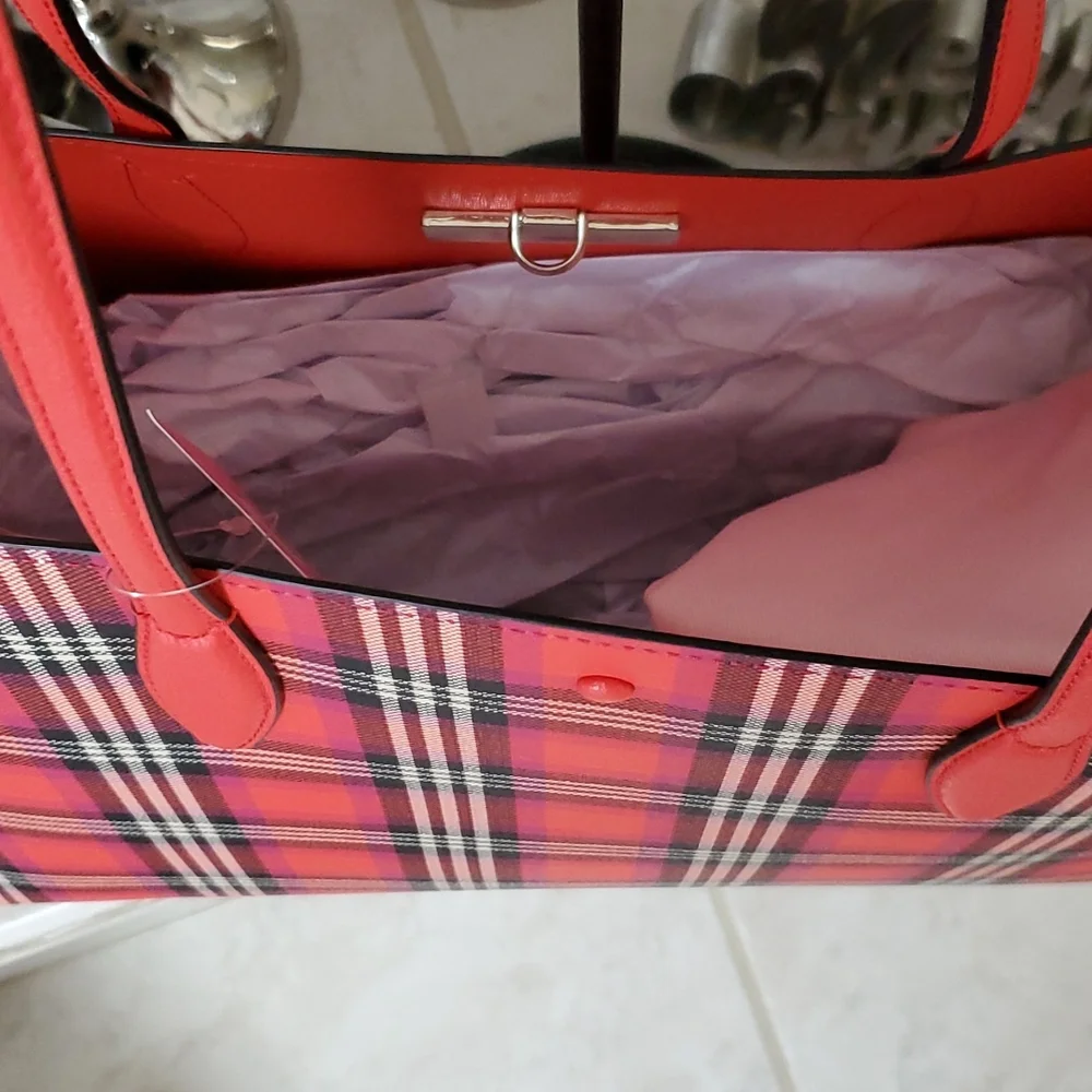 🥳🎈HOST PICK!🎈🥳  🍓 KATE SPADE All Day Foliage Plaid Tote 🍓